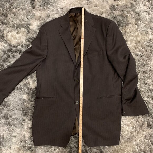Brandini Robinsons May Mens Gray Brown Blazer Jacket Sport Coat 46L - Picture 7 of 13